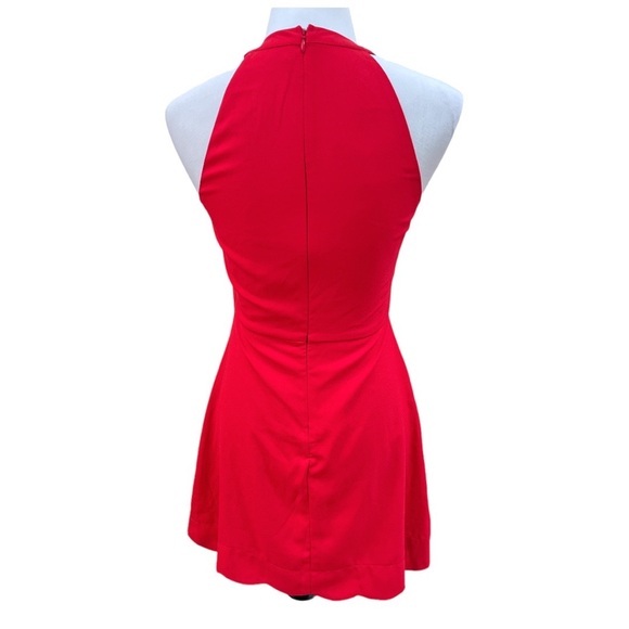 Lulu’’s Mamacita Halter Skater Mini Dress Red Size Small - Picture 3 of 13